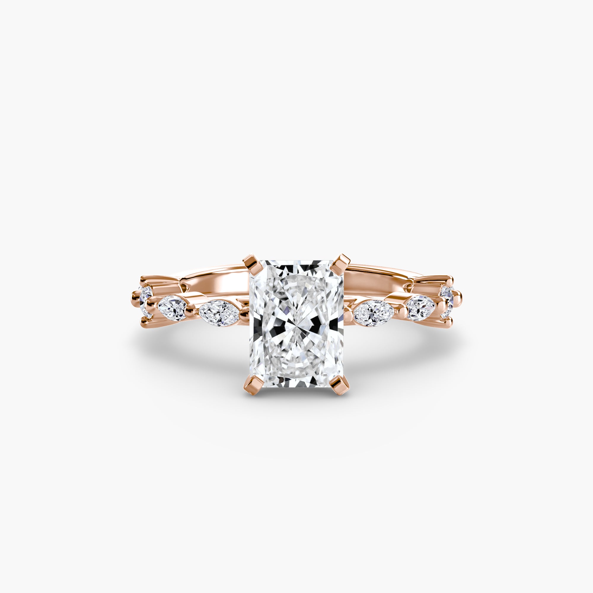Solitaire with Eternity Pavé