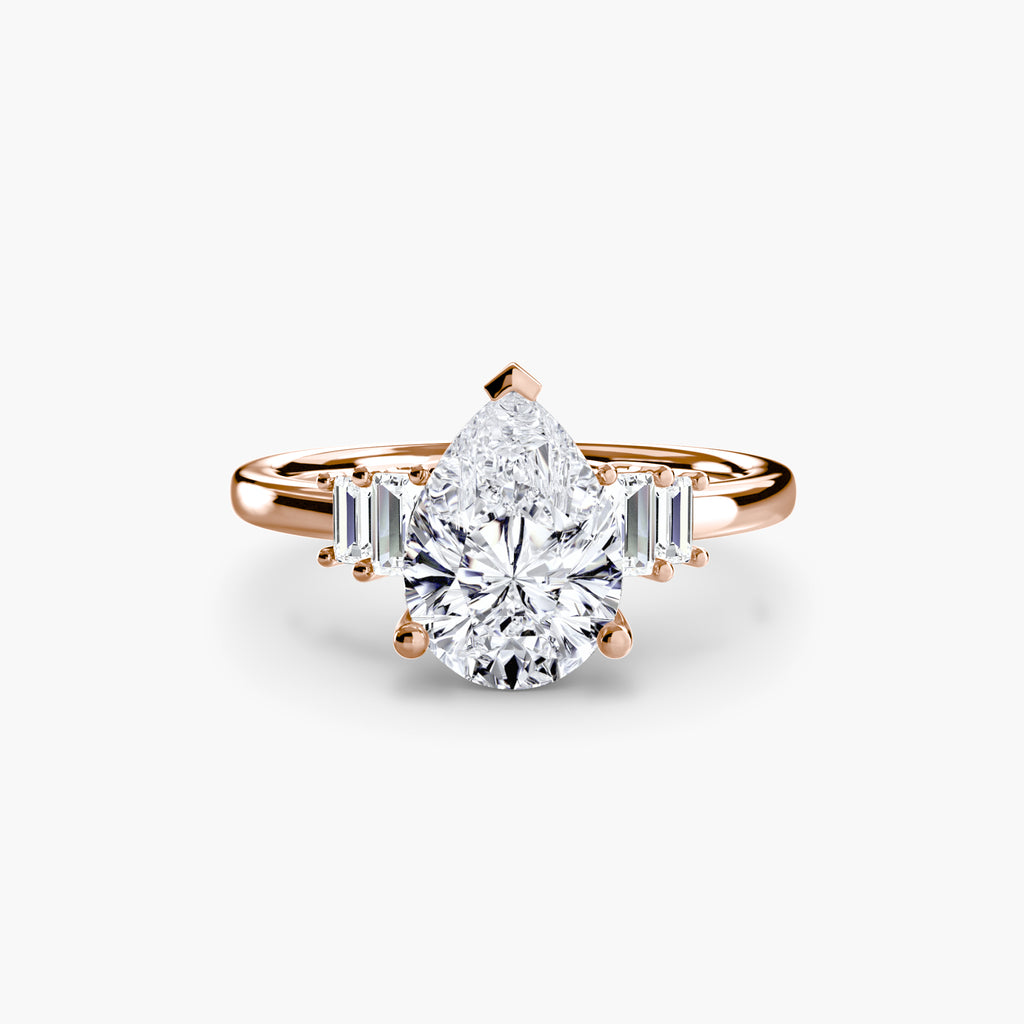 Baguette Accent Solitaire