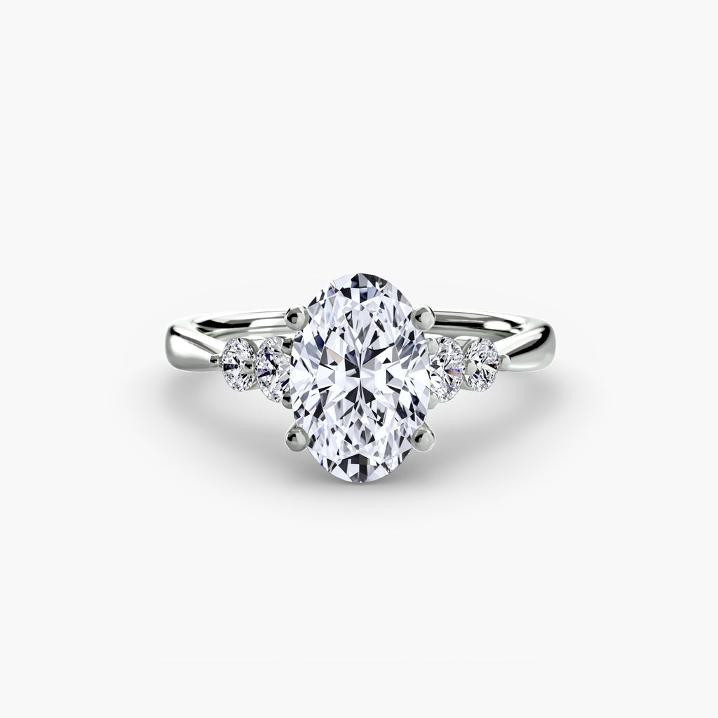 Solitaire with Shoulder Accents 2
